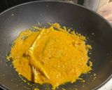 A picture of step 4 of Squid Curry Stuffed with Tofu and Egg.