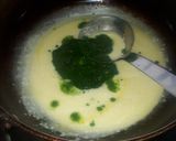 A picture of step 2 of Palak dahi curry.