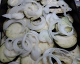 Foto del paso 1 de la receta: Colchón de vegetales 🥒🍆🌶🥔