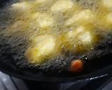 A picture of step 1 of Dahi bhalle.