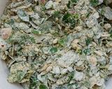 A picture of step 4 of Drum Stick Leaves/Moringa/Munagaku - Fritters.