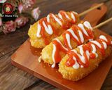 Foto langkah ke 4 dari resep Corndog Mozzarella Sosis.