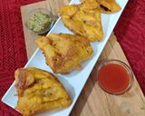 A picture of step 7 of Stuffed Leftover Roti Pakoras.