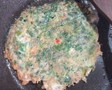 Foto langkah ke 3 dari resep Telur Dadar Kangkung.
