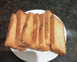 A picture of step 1 of Double Ka Meetha.