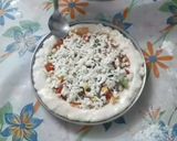 A picture of step 7 of No Oven, No Yeast Veg Pizza recipe.