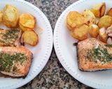 Foto del paso 3 de la receta: Salmón al horno con sala de champignones🐟