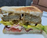 Foto del paso 11 de la receta: Sándwich🍱🥪 de tofu y vegetales🥗..