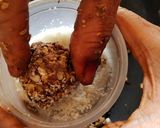 A picture of step 8 of Peanut Butter Laddoo.