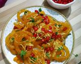 A picture of step 5 of Jalebi Bhel.