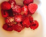 A picture of step 1 of Easy Raspberry sauce.