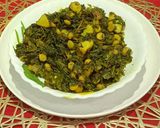 A picture of step 4 of Chola Shaker Ghonto Bengali Style.