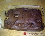 A picture of step 6 of Nigella Lawson's Pear Chocolate Cake.