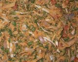 A picture of step 3 of Mix veg pakoras 🥔🥕🥬🌶🍅.