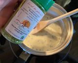 Une image de l'étape 3 de Flétan, épinards, edamames et sauce au citron.