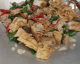 Foto langkah ke 3 dari resep Tumis Teri Tahu Tempe Lombok ijo.