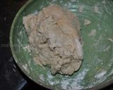 A picture of step 3 of Flat  Naan  Bread نان تافتون.