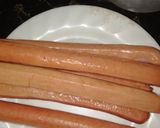 A picture of step 1 of Hot dog stew#4 week challenge.