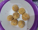Foto langkah ke 3 dari resep 283. Bola Ubi Ungu Mozza.
