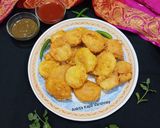 A picture of step 3 of Snacks (Besan Pakode).