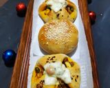 A picture of step 13 of Veggi Zingy parcel and Curry buns.