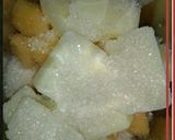 A picture of step 2 of Muskmelon milkshake.