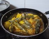A picture of step 4 of Dahi Karele / curd bittergourd.