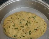 A picture of step 2 of મેથી મઠરી.