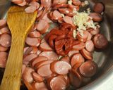 A picture of step 2 of One pot Hot Dog pasta.