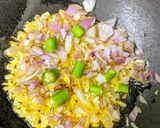 A picture of step 2 of Aloo chokha.