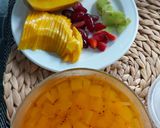 Foto langkah ke 4 dari resep Silky Puding with Fruits.