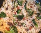 A picture of step 8 of Broccoli Rice.