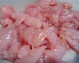 Foto del paso 1 de la receta: Trocitos de pollo con jengibre