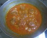 A picture of step 12 of Sindhi besan tikki curry.