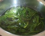 A picture of step 2 of Palak paneer.