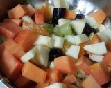 फलों की चाट (Falon ki chaat recipe in Hindi) रेसिपी चरण 2 फोटो