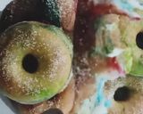 Gambar langkah 9 resipi Donut PRU15 💚💙❤️ aka Pelangi Viral.