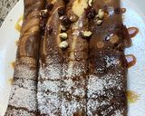 Une image de l'étape 10 de Crêpes 🥞 chocolat 🍫vanille🌰.