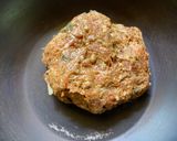 A picture of step 2 of Mutton Keema Samosa.