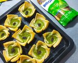 Foto langkah ke 4 dari resep Egg Tart Roti Tawar Creamy Matcha.