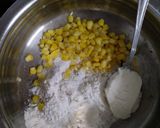 A picture of step 2 of Cheese Corn Pakoda.