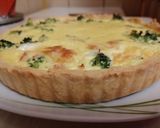 Sós pite brokkolival borsóval és cheddarral recept fázis 6 fotója