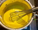 A picture of step 4 of Monkfish with sweetcorn custard.