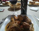 Foto del paso 6 de la receta: Pollo a la calabresa al disco con papas rústicas rabiosas