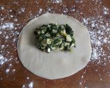 Foto del paso 2 de la receta: Cestillos con relleno de espinacas, cebolletas y queso Provolone