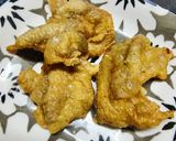 รูปขั้นตอนการทำที่ 4 ของ หนังไก่ทอด เวฟแล้วไปหม้อทอดไร้น้ำมัน