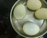 A picture of step 1 of Dry egg chilli Manchurian.