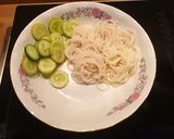 รูปขั้นตอนการทำที่ 2 ของ ขนมจีนข้าวกล้อง แกงเขียวหวานไก่นมจืด