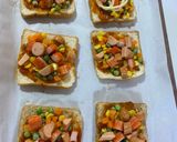 รูปขั้นตอนการทำที่ 2 ของ Pizza Toast