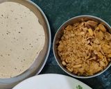 A picture of step 1 of Papad Roll 😋😋.